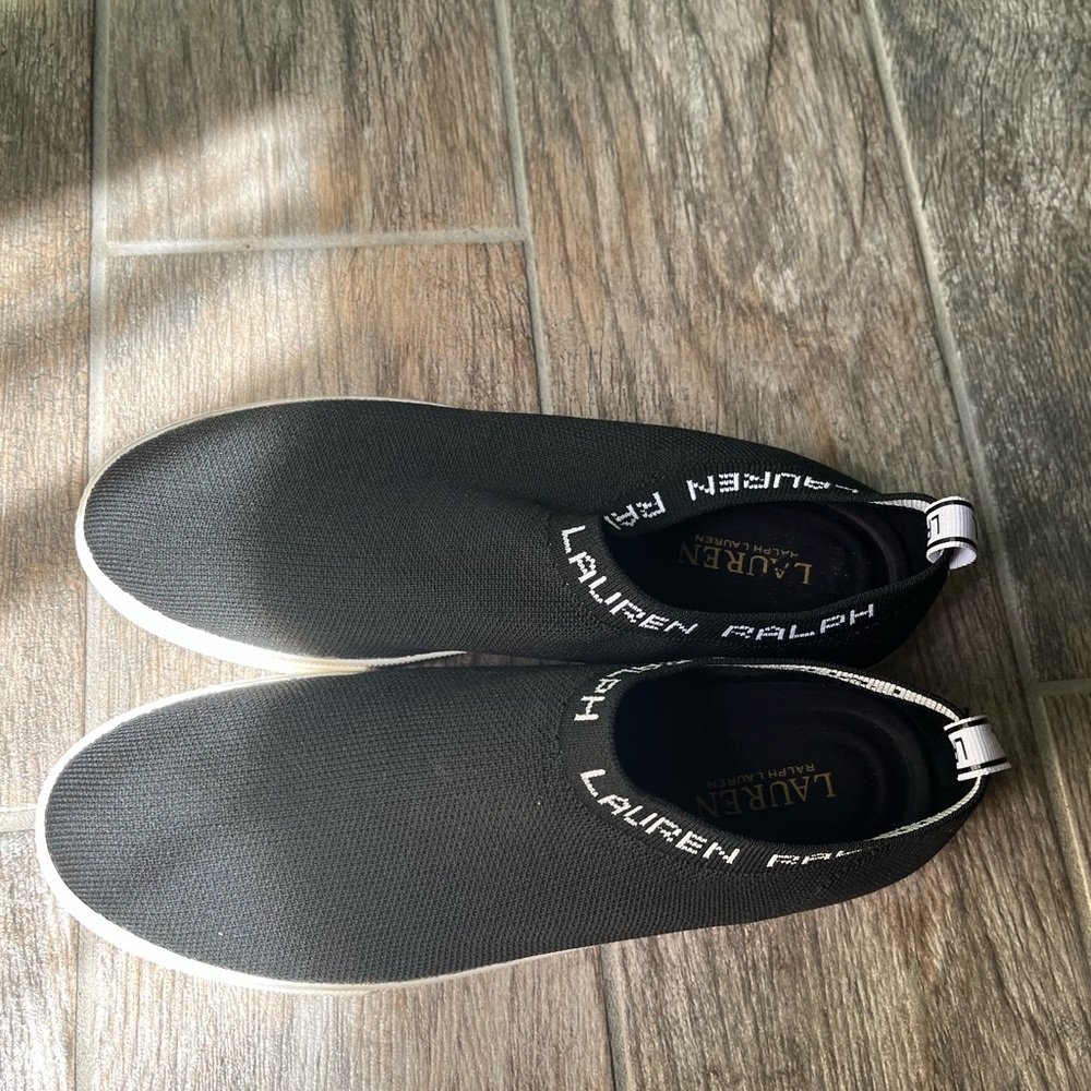 Ralph Lauren Black Slip-On Shoes for women’s